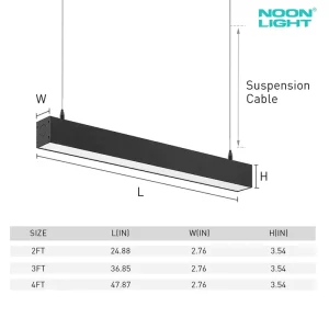ETL DLC Certified Linear Light 130lm W CCT Power Selectable Surface Mount for Parking Garage Lighting
