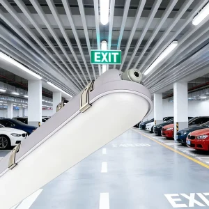 ETL DLC Listed 80W 8FT LED Linear Strip Lights Vapor Light 3CCT 3Power Switchable 0-10V Dimmable Tri-proof Light for Warehouse