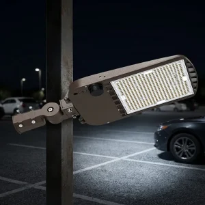 ETL DLC Premium 240W LED Parking Lot Shoebox Light 33600LMS IP65 Outdoor Pole Mount Area Light with Dusk to Dawn Photocell