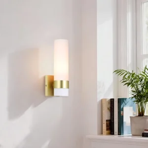 ETL Hotel Gold Decorative Iron Glass Wall Lamp