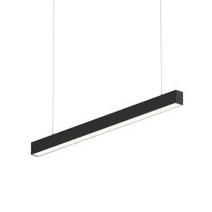 ETL Listed 4FT 40W LED Linear Light 3CCT 0 10V Dimmable Pendant Mounted Linkable Supports DIY Office Fixture