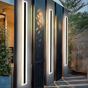 ETL Outdoor LED Wall Sconce Light 300 2400mm IP65 Slender Sideway Luminaire for Building Facade Garden Hotel