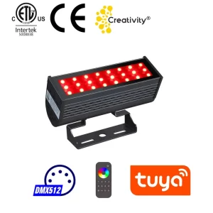 ETL RGBW Smart LED Flood Light 50W 100W 150W 200W AC100 277V High Brightness Commercial LED Linear Light for Church