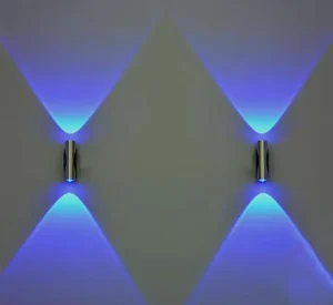 EU Standard 2W 6W AC85 265V Up and Down Led Wall Lamp Down Sconce Room Decoration Light Indoor Short Straight Wall Lamp