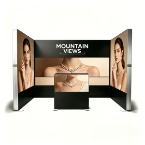 Easy Assembly One Person Setup Quickly Tension Fabric Light Box Booth with Carry Bag for Trade Fair Stand and Exhibition