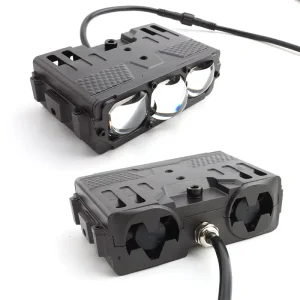 Easy Install 71W Triple Lens LED Grille Light Projector Headlamp 6000K Car SUV Off Road LED Grille Light Projector Lens