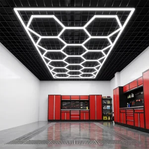 Easy Install Garage Honeycomb Light Hexagonal LED Light Garage Use Grid Ceiling Light for Car Wash