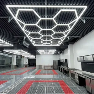 Easy Install Garage Honeycomb Light Hexagonal LED Light Garage Use Light Ceiling Modern for Indoor Working