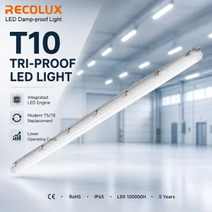 Easy Maintenance LED Tri Proof Light With Tool Free Access IP65 Waterproof Fixture for Garage and Industrial Use