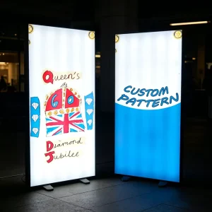 Eco Fabric Vivid Color Full Custom Graphic Silent Power Supply Shopping Mall Brand Display Advertising Light Box