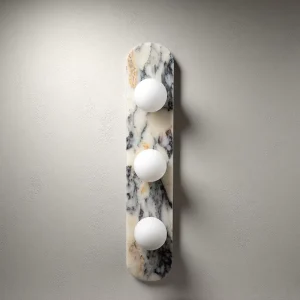 Eco Friendly Natural Stone Sconce Marble Wall Lamp for Living Room and Hotel Room