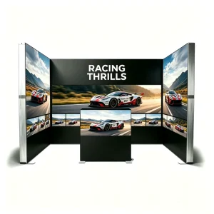 Eco Friendly Reusable 10×20 Aluminum Profile SEG Light Box Booth with LED Backlit and Storage for Auto Expo and Exhibition