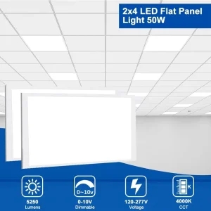 Economic LED Panel Lamp for Office Hospital 60×240 60×60 Ceiling Recessed Panel Backlit Commercial Panel Light for Office