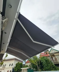 Electric Retractable Aluminum Folding Canopy for Restaurant Cafe Entrance Walkway Outdoor Patio Window Application