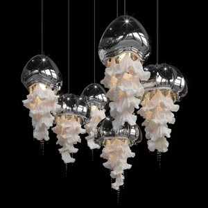 Elegant Handmade Unique Shape Chandelier Pendant Light for Hotel Lobby
