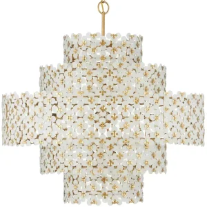 Elegant Nordic Flower Modern Handmade Glass Chandelier Pendant Light for Living Dining Room Home Decor Villa Island Bedroom
