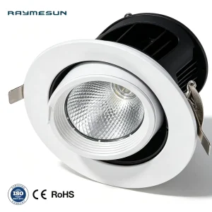 Elephant Trunk Light Clothing Store LED Hole Jewelry Store Telescopic Showroom COB 360 Spotlight Ceiling LED Down Light 20W 60W
