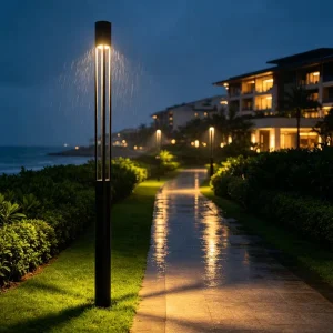 Elite Round LED Courtyard Light Custom Power and CCT Aluminum Profile Landscape Light for Villa