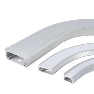 Embedded Arc-Shaped In-Ground Bent Aluminum Profile Linear Light Flexible Curved Lighting Ceiling-Mounted Trough Custom-Shape