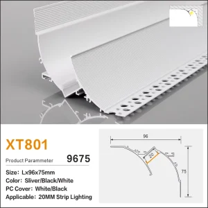 Embedded Bar Linear LED Aluminum Profile Household Concealed Ceiling Channel for Bedroom Mood Light