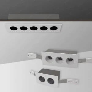 Embedded Linear Grille Lamp High Brightness Easy Install Grille Ceiling Lamp Indoor Gallery Shopping Malls LED Spot Light