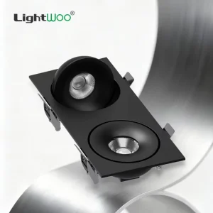 Embedded Modern COB Anti Glare LED Spotlights Adjustable Angle 360° Aluminum Ceiling Wall washing Villa Living Room Hotel