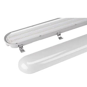 Emergency 20W LED Tri-Proof Light With Sensor IP65 Waterproof Vapor Tight Fixture for Warehouse Garage Lighting 120lm/W