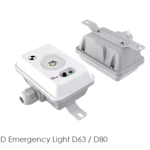 Emergency D80 D63 IP65 Light LiFePO4 3H Emergency Duration Auto Manual Test Plug Play Tri Proof Linear Light