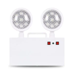 Emergency Lights LED Dual Head Fire Emergency Lighting Evacuation Indicator Fixtures 100V 240V