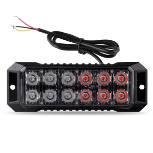 Emergency Vehicle Front Surface Grille Led Strobe Light Car Truck Led Warning Light Car Flash Strobe Light