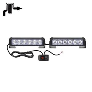 Emergency Vehicle Surface Mount Warning Strobe Light Patrol Car Truck Front Flash Light Car Front Grille Light