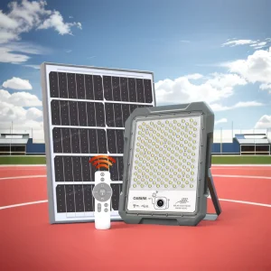 Energy Efficient LED Flood Light Solar Camera Aluminum Construction IP67 Waterproof for Outdoor Security Home Commercial Use