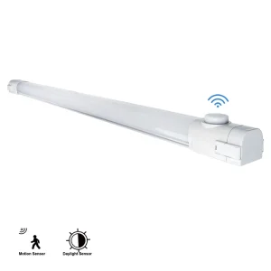 Energy Efficient Smart LED Tri-proof Light IP65 Waterproof PIR Motion Sensor Control Linear Vapor Tight Lighting Fixture