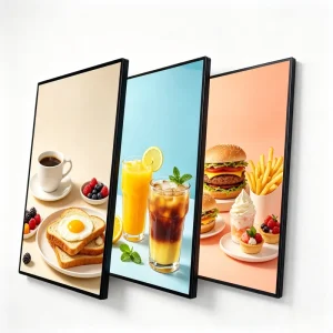Energy Efficient Wall Mounted LED Advertising Light Boxes for Coffee Shop Bakery Dessert Menu Signage Board