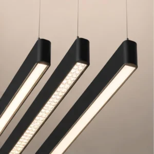 Energy Saving Architectural Linear Pendant Light with Selectable Wattage and CCT for Commercial Projects