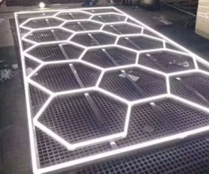 Energy Saving Honeycomb LED Grid Hexagonal LED Garage Light for Garage, Washing Workshop Ceiling