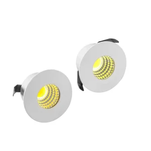 Energy Saving Indoor Ceiling Living Room Home Round Recessed Aluminum PP 3w COB Led Spotlight