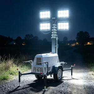 Energy Saving Remote Work Field Hybrid Light Tower Solar Powered Light Tower Portable LED Light Tower