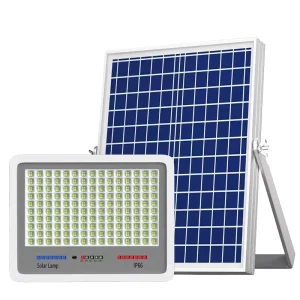 Energy Saving Solar Powered Panel Remote Control Street Light Waterproof IP66 Outdoor 100W 200W 300W Solar LED Flood Light