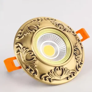 European Decorative Tube Light LED Spotlight for Living Room Ceiling 3W Three-Color Recessed Home Downlight Modern
