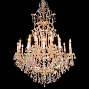 European Luxury Crystal Pendant Lamp for Living Room Wedding Decoration Banquet Hall Maria Theresa Chandelier