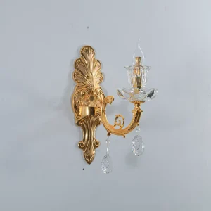 European Villa Hotel Living Room Corridor Bedroom Wall Sconce Lights Luxury Decorative Crystal Wall Lamp