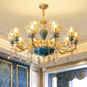 European Vintage Hotel Pendant Lighting LED Crystal Art Classic Dining Modern Contemporary Chandeliers