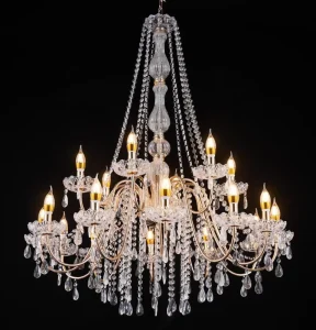 Exhibition Banquet Hall Hotel Decoration Elegant Design Wedding Light LED Crystal Chandelier