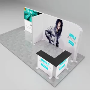 Exhibition Stands Lighting Boxes for Advertising Exhibition Booth Collapsible Portable Illuminated SEG Lightbox Booth Equipment