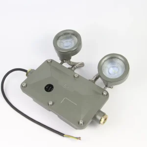 Explosion Proof IP65 Double Head Lamp Rechargeable LED 120min Emergency Standby Light with Battery 3 Year Warranty