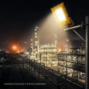 Explosion Proof IP66 LED Emergency Lighting Fixture ATEX IECEx Standard Area Light for Safety Navigation Backup
