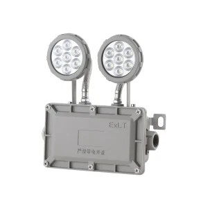Explosion Proof LED Emergency Light 4W 5W IP55 Rated 3000K 6500K Color Temp Aluminum Wall Mounted 2-Year Warranty CRI 80 50000