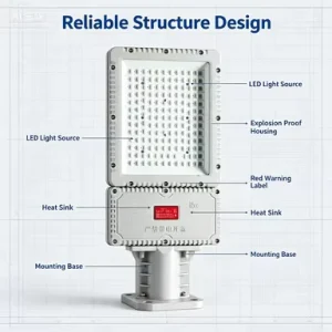 Explosion Proof LED Flood Light ATEX IP66 Flame Proof High Bay