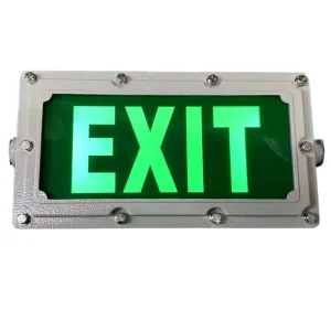 Explosion proof Double head Safety Exit Indicator Light IP66 Rated LED Aluminum Construction AR111 Emergency Battery Backup Wall